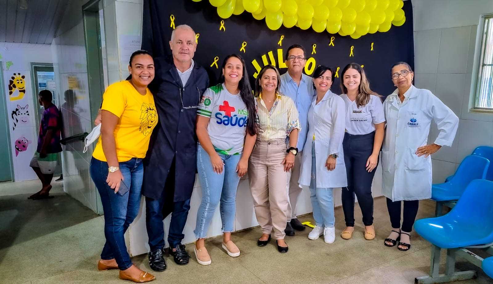 Camacã/Julho Amarelo: PSF Dr. Jaquisson de Deus II realiza campanha de conscientização contra as Hepatites Virais 
